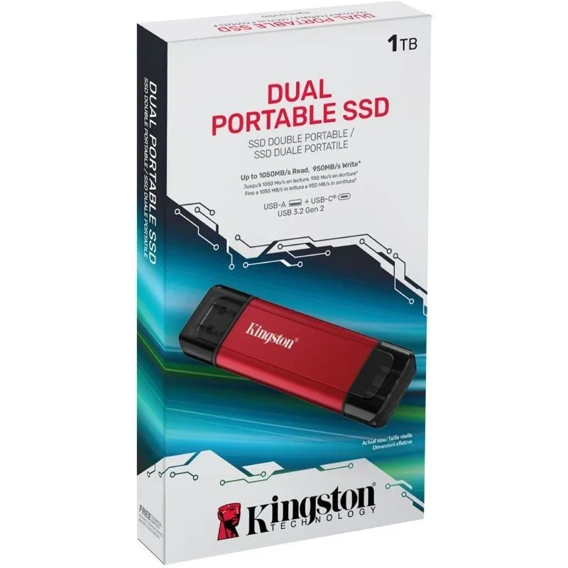 Disco Externo SSD Kingston Dual Portable SSD 1TB, foto 4
