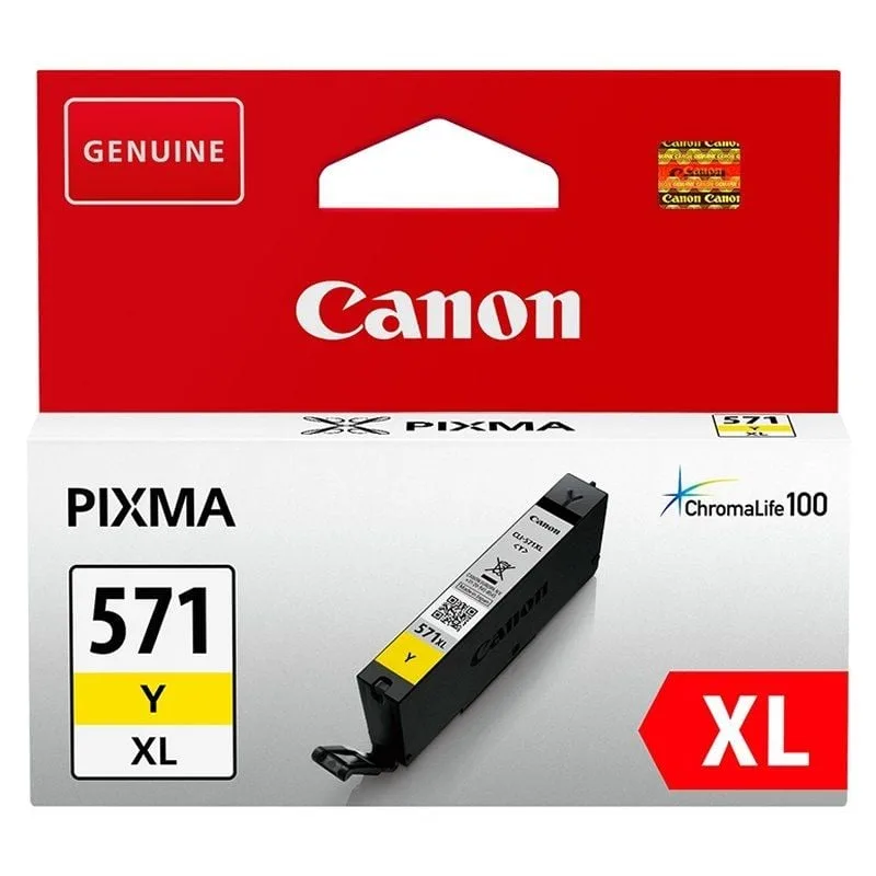Cartucho de Tinta Original Canon CLI-571YXL Alta Capacidad