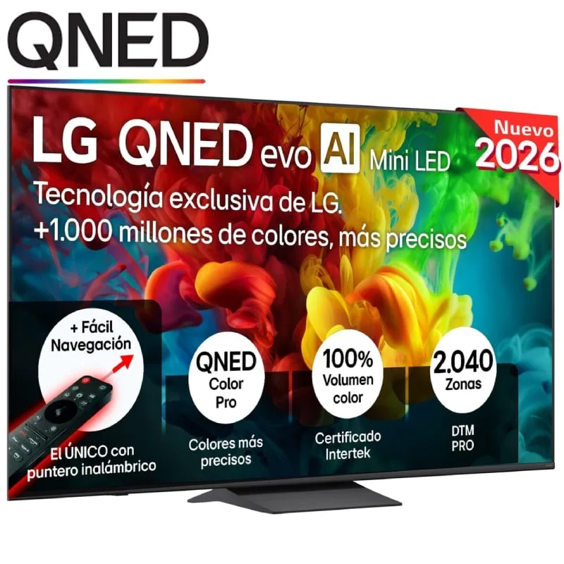 Televisor LG QNED evo AI QNED8EB Mini LED 65QNED83B6A 65"