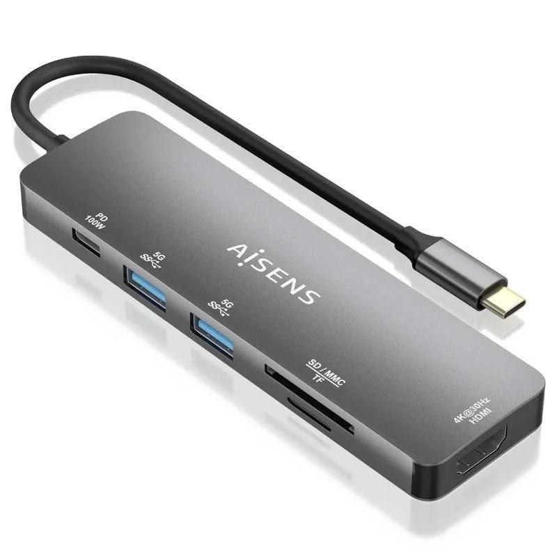 Docking USB Tipo-C Aisens ASUC-6P016-GR