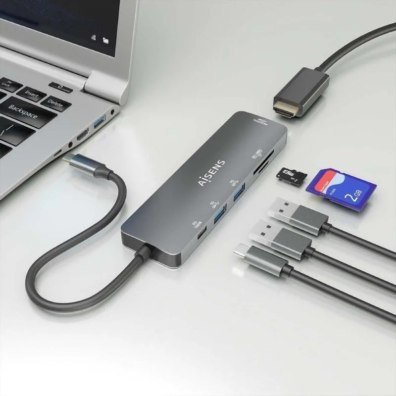 Docking USB Tipo-C Aisens ASUC-6P016-GR, foto 5