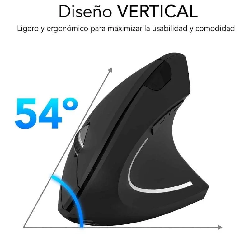 Ratón Vertical Inalámbrico Subblim Glide Vertical Ergo Dual Battery, foto 3
