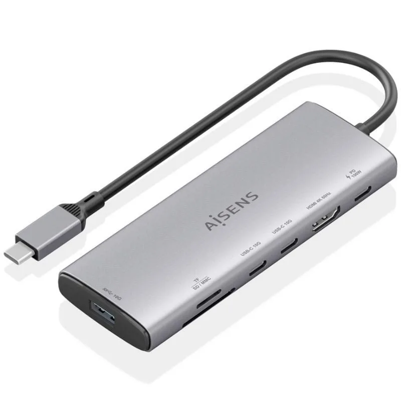 Docking USB Tipo-C Aisens ASUC-7P031-GR