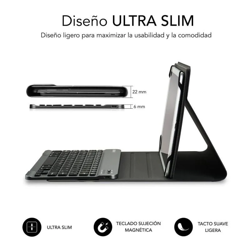 Funda con Teclado Subblim Keytab Pro Bluetooth para Tablets de 9.6"-10.8", foto 2