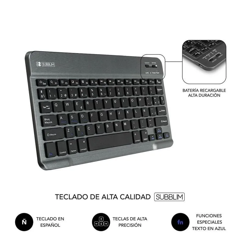 Funda con Teclado Subblim Keytab Pro Bluetooth para Tablets de 9.6"-10.8", foto 5