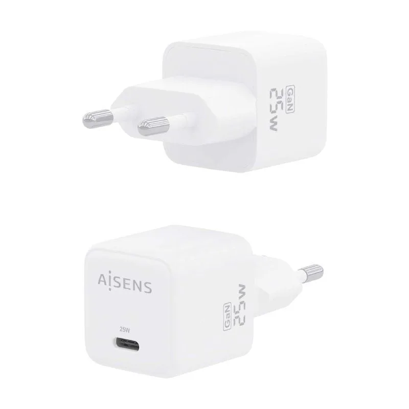 Cargador de Pared GaN Aisens ASCH-25W1P012-W, foto 3