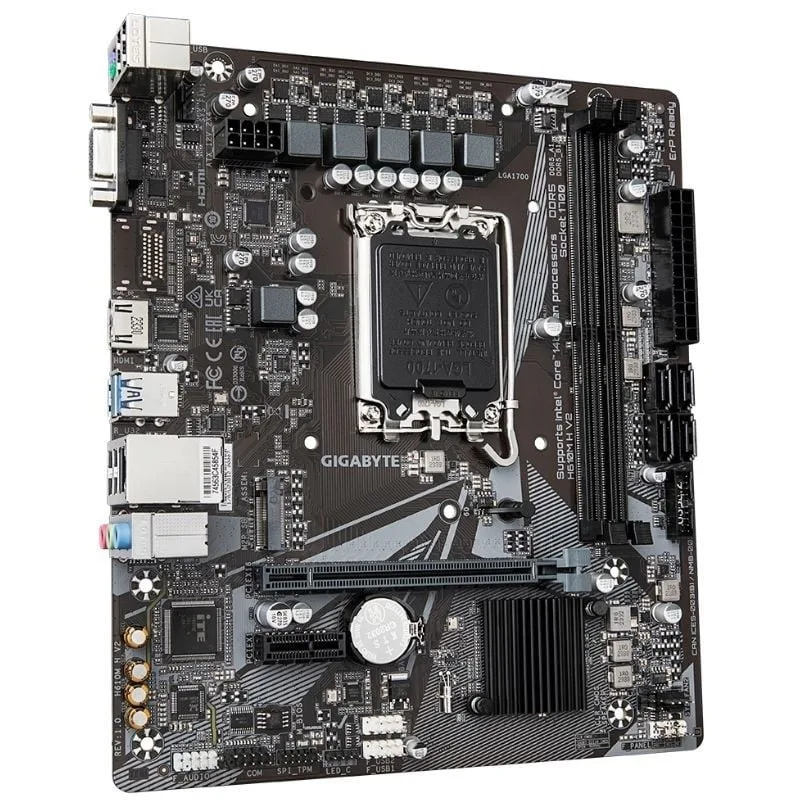 Placa Base Gigabyte H610M H V2 Socket 1700, foto 3
