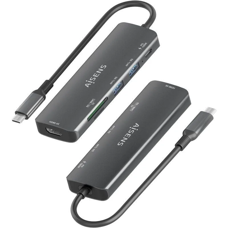 Docking USB Tipo-C Aisens ASUC-6P023-GR, foto 3