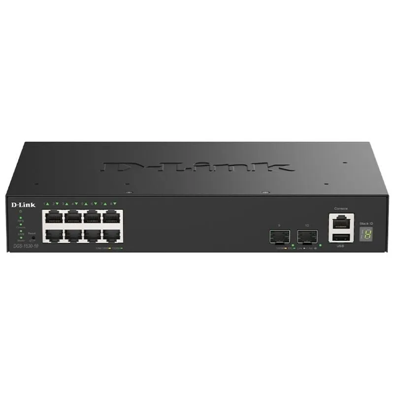 Switch Gestionable D-Link DGS-1530-10/E 8 Puertos