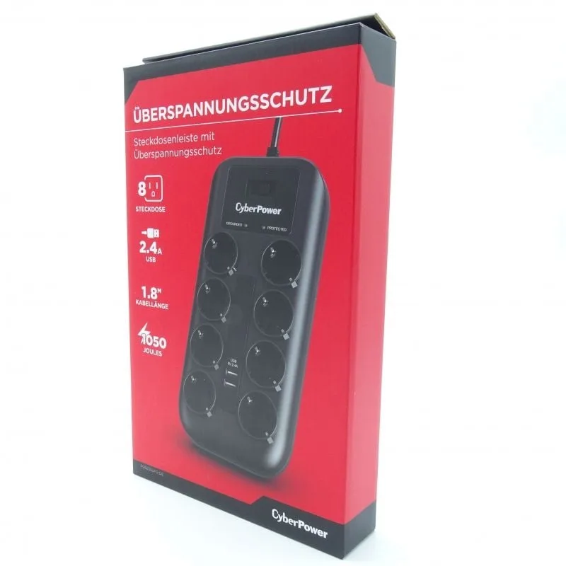 Regleta con Interruptor Cyberpower P0820SUD0-DE, foto 4