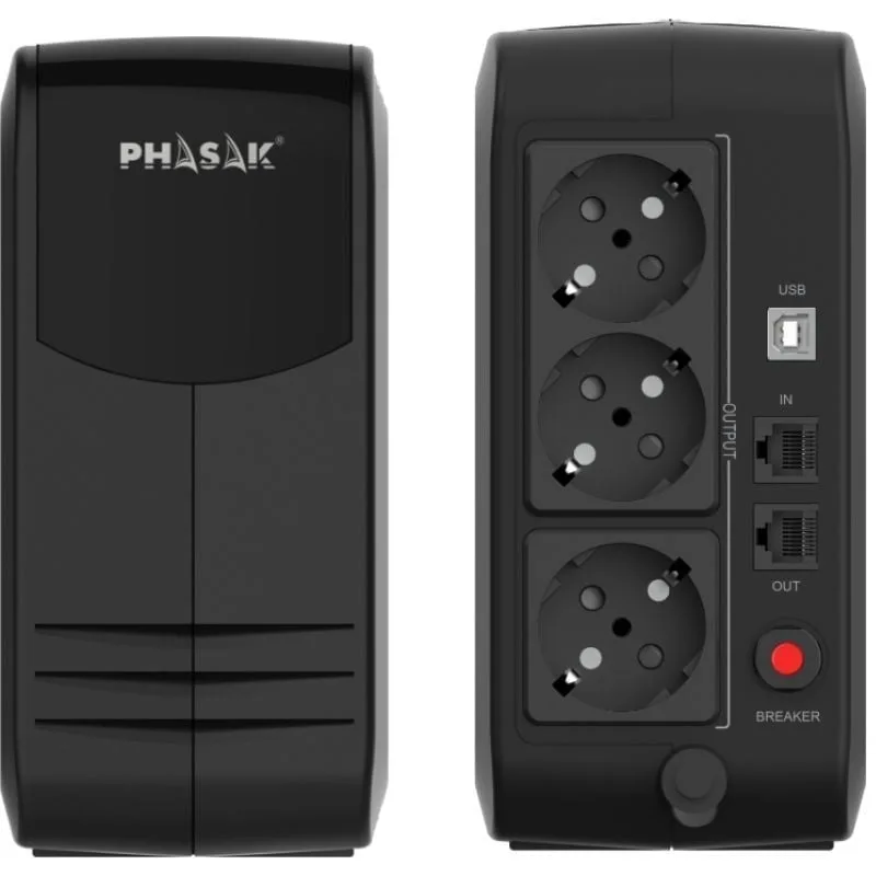 SAI Línea Interactiva Phasak Smart Lite 950VA, foto 3