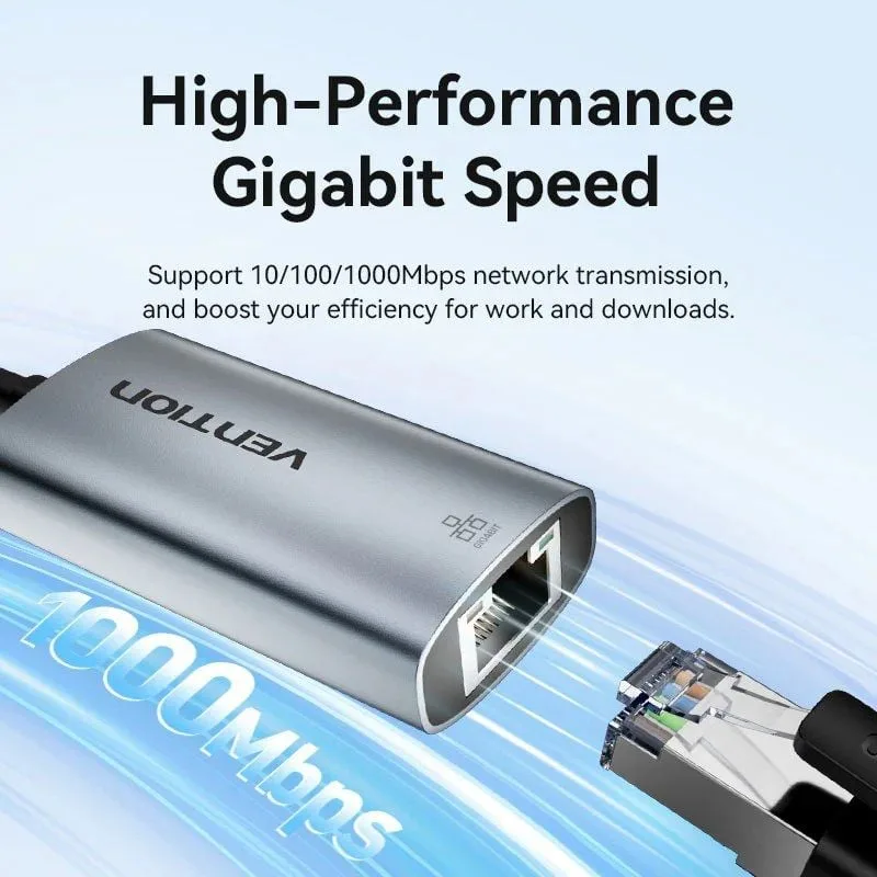 Adaptador USB Tipo-C - RJ45 Vention CFPHB, foto 2