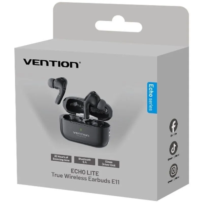 Auriculares Bluetooth Vention Echo Lite E11 con estuche de carga, foto 2