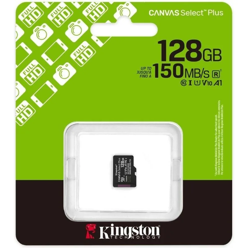 Tarjeta de Memoria Kingston CANVAS Select Plus 128GB microSD XC, foto 3