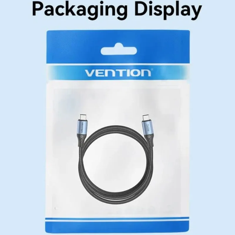 Cable USB 2.0 Tipo-C 5A Vention TREBH, foto 5