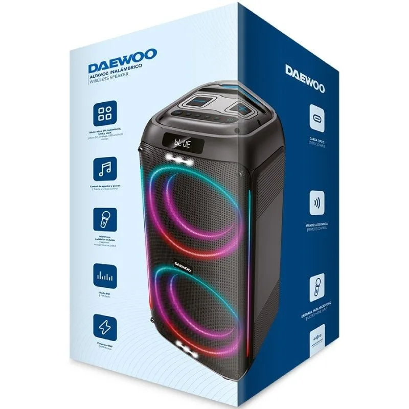 Altavoz Portable con Bluetooth Daewoo Party Speaker DW3010, foto 2