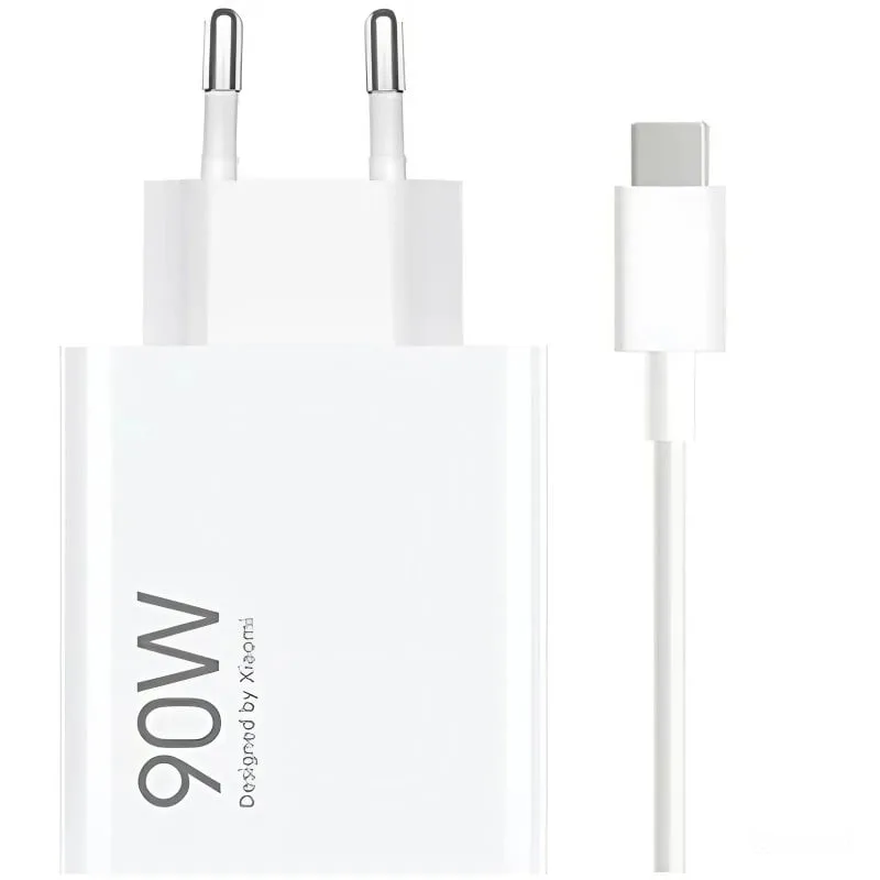 Cargador de Pared GaN Xiaomi 90W HyperCharge Combo (Type-A)