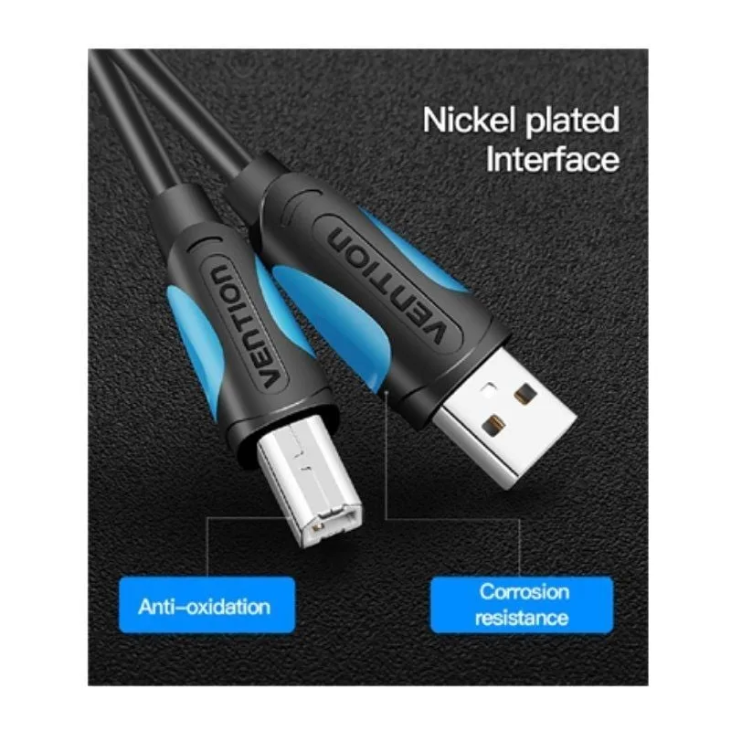Cable USB 2.0 Impresora Vention VAS-A16-B500, foto 2