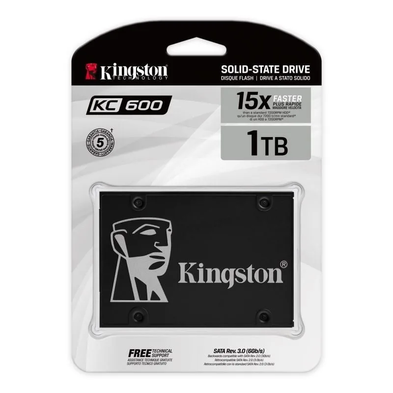 Disco SSD Kingston KC600 1TB, foto 3