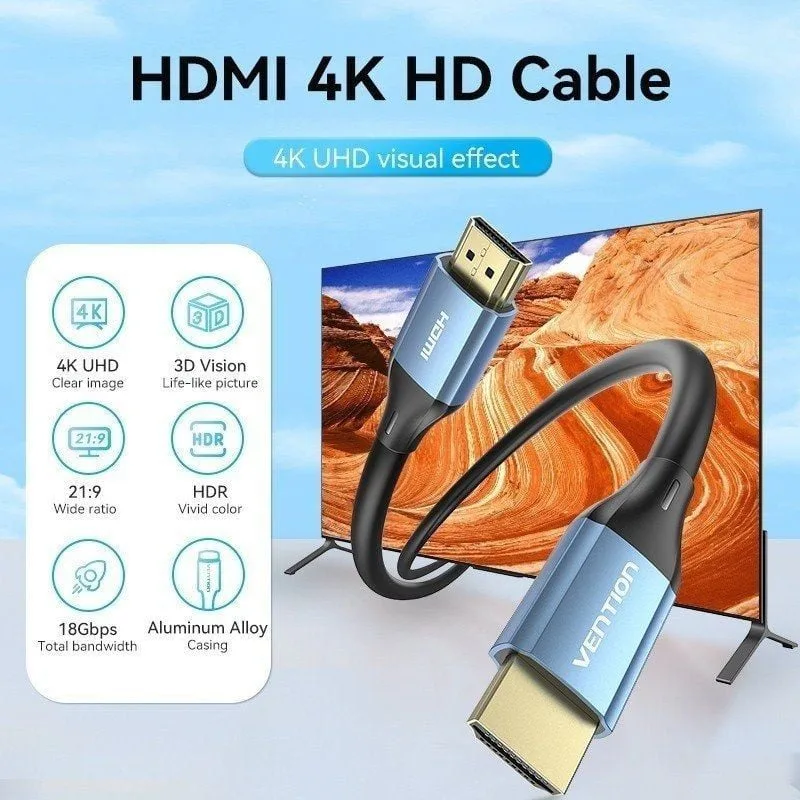 Cable HDMI 2.0 4K Vention ALHSL, foto 2