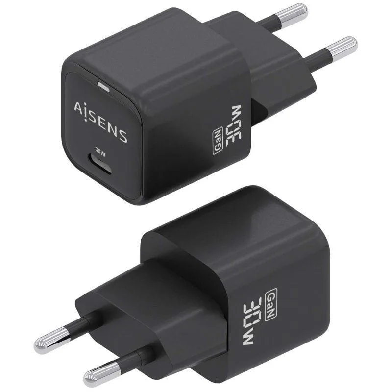 Cargador de Pared GaN Aisens ASCH-30W1P019-BK, foto 2
