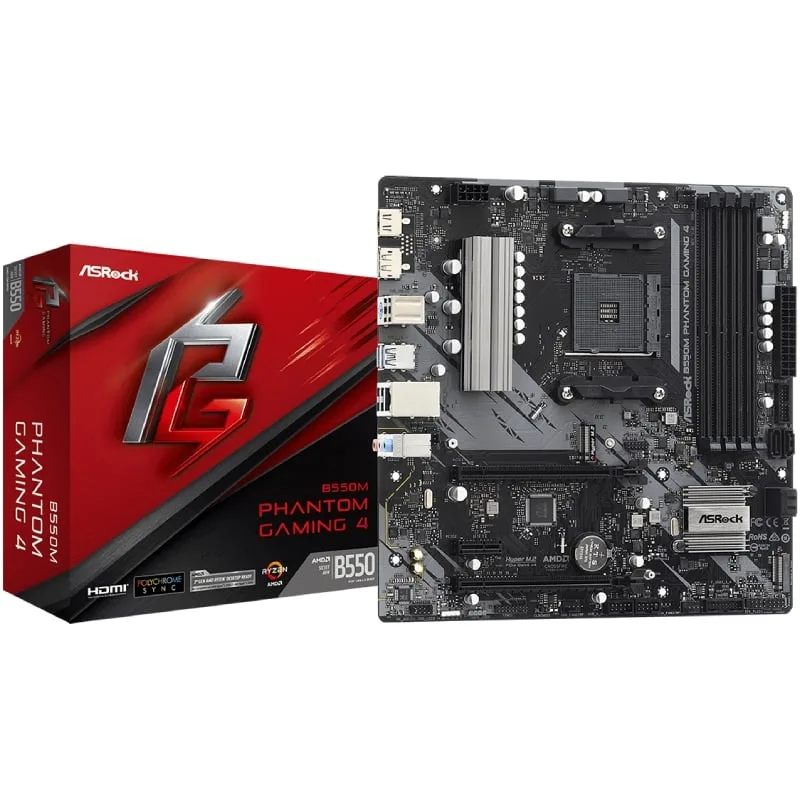 Placa Base Asrock B550M Phantom Gaming 4