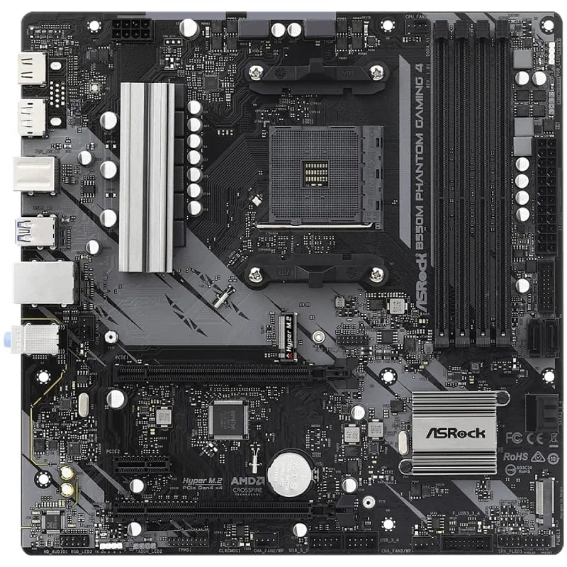 Placa Base Asrock B550M Phantom Gaming 4, foto 2