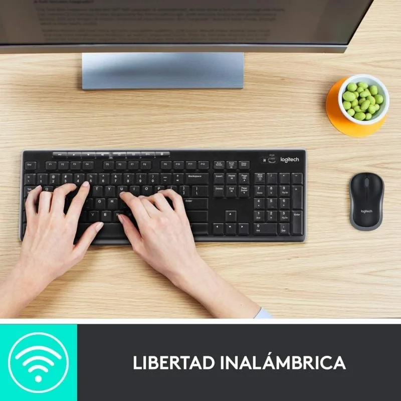 Teclado y Ratón Inalámbricos Logitech Wireless Combo MK270, foto 4