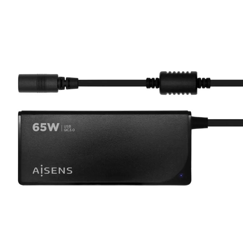 Cargador de Portátil Aisens ASLC-65WAUTO-BK