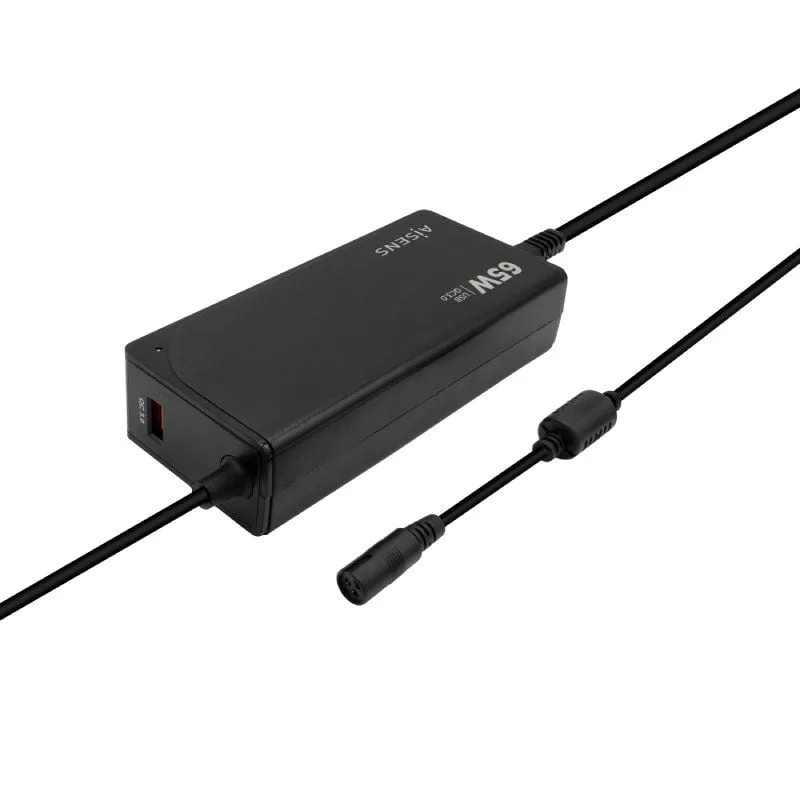 Cargador de Portátil Aisens ASLC-65WAUTO-BK, foto 2
