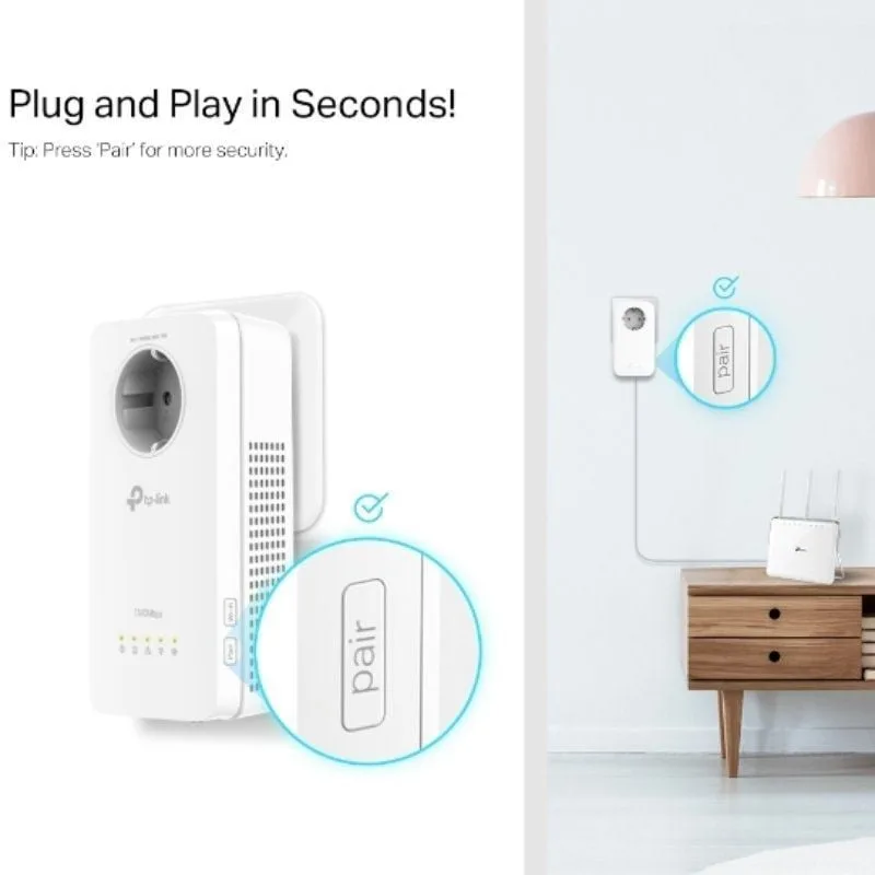 Adaptador Powerline TP-Link TL-WPA8631P 1300Mbps, foto 4