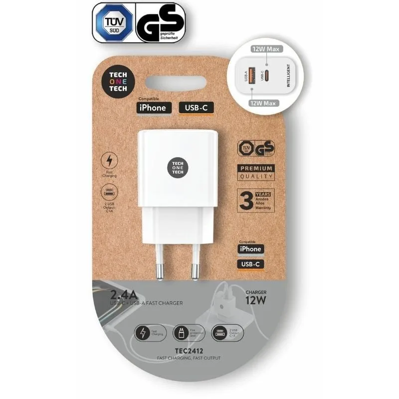 Cargador de Pared Tech One Tech TEC2412