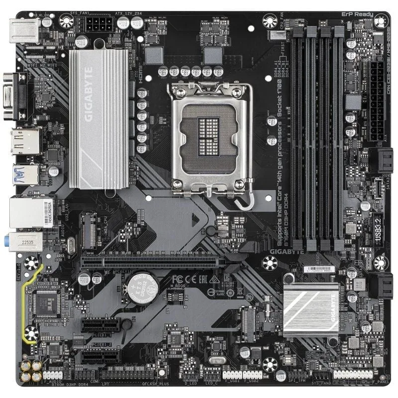 Placa Base Gigabyte B760M D3HP DDR4 Socket 1700, foto 2
