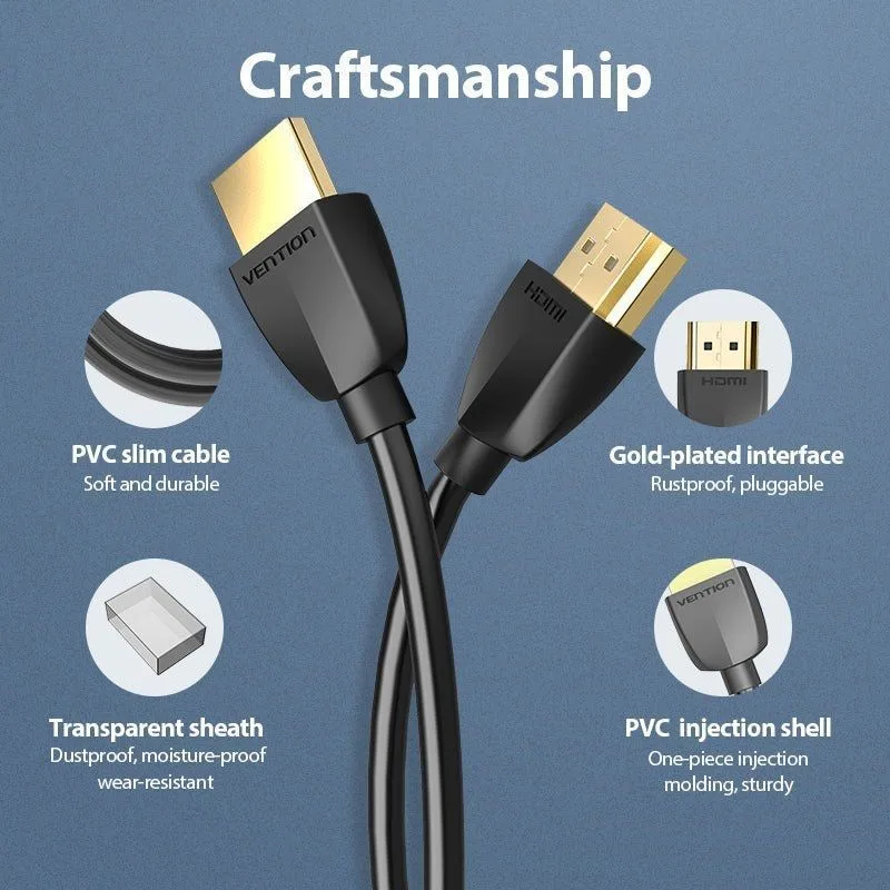 Cable HDMI 2.0 4K Portatil Vention AAIBH, foto 3