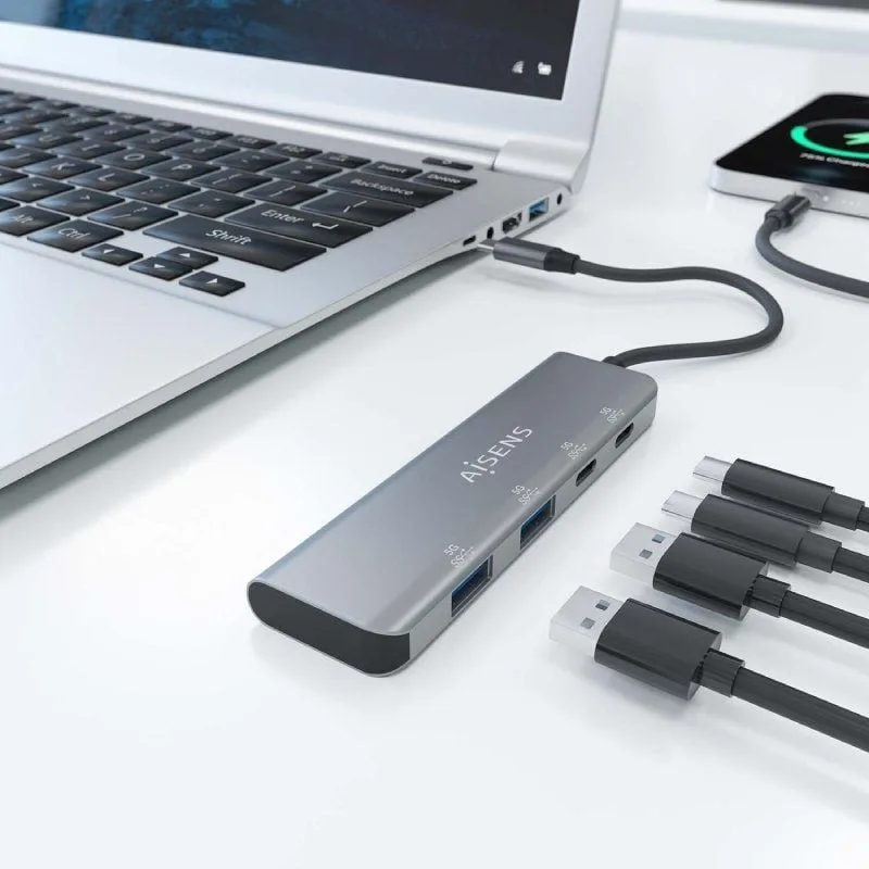 Hub USB Tipo-C Aisens A109-0763, foto 5