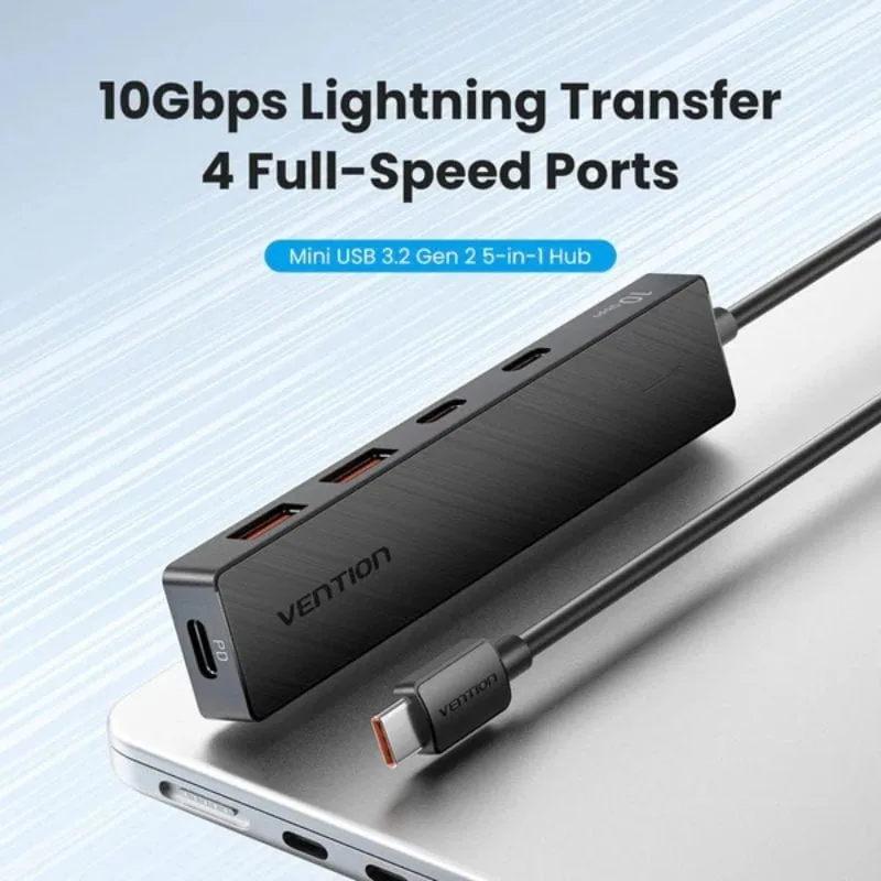 Hub USB Tipo-C 3.2 Vention CKDBB, foto 2