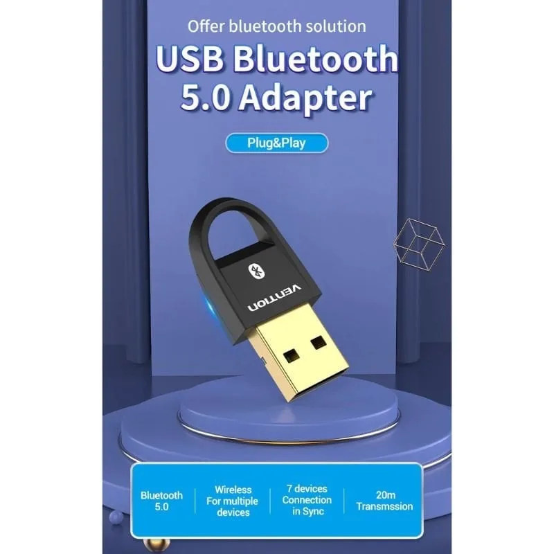 Adaptador USB - Bluetooth 5.0 Vention CDSB0, foto 3