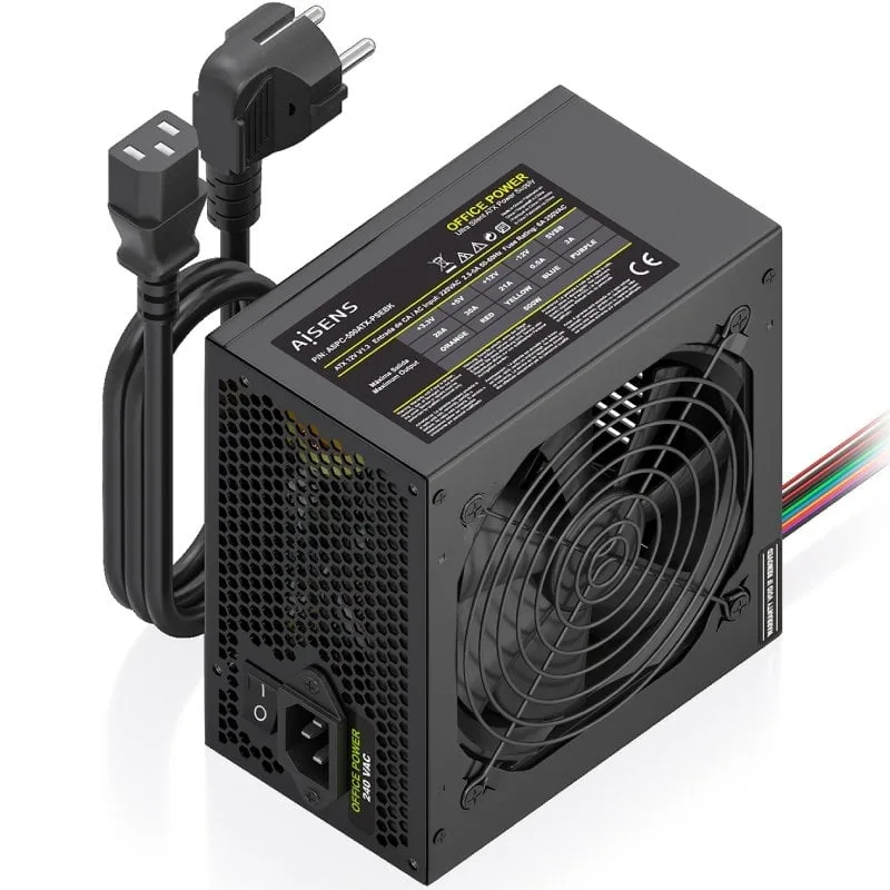 Fuente de Alimentación Aisens ASPC-500ATX-PSEBK