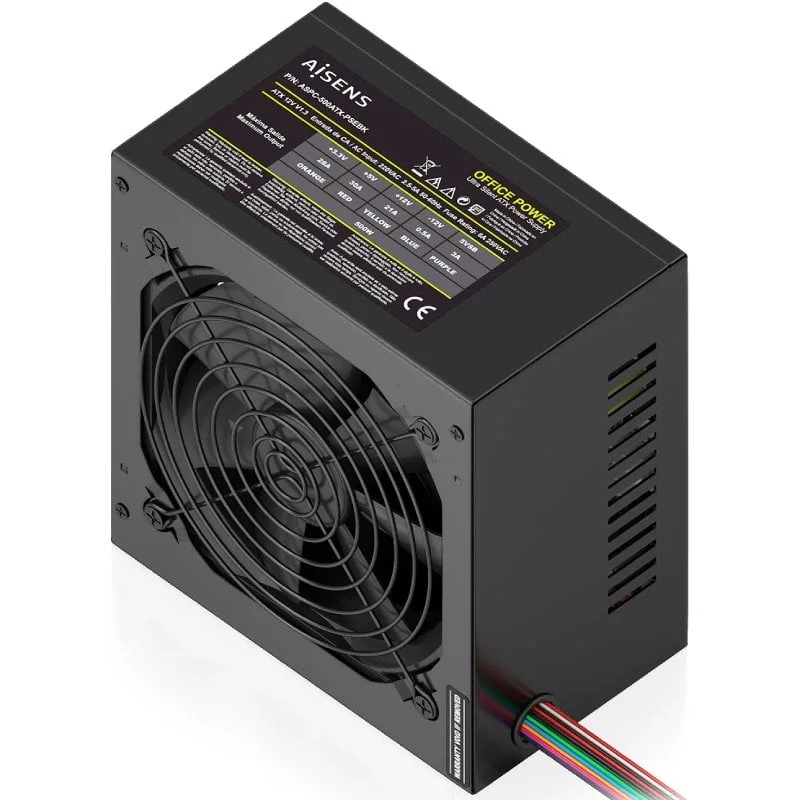 Fuente de Alimentación Aisens ASPC-500ATX-PSEBK, foto 2
