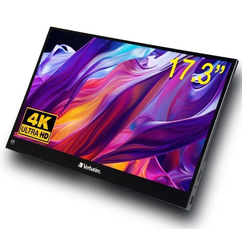 Monitor Portátil Táctil Verbatim PMT-17-4K 17.3"