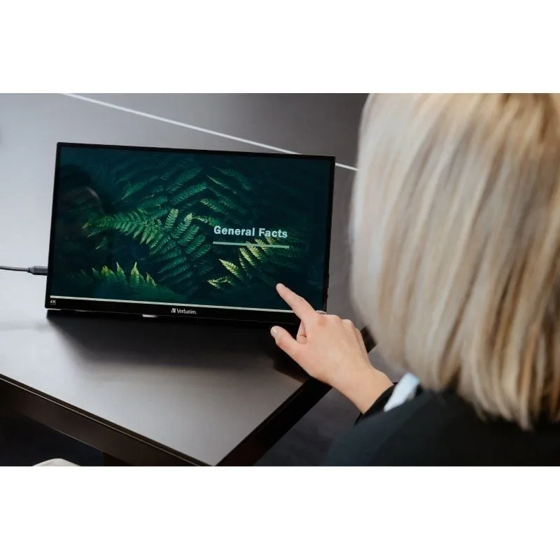 Monitor Portátil Táctil Verbatim PMT-17-4K 17.3", foto 4