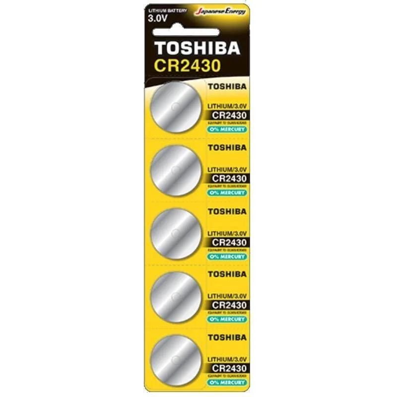 Pack de 5 Pilas de Botón Toshiba CR2430