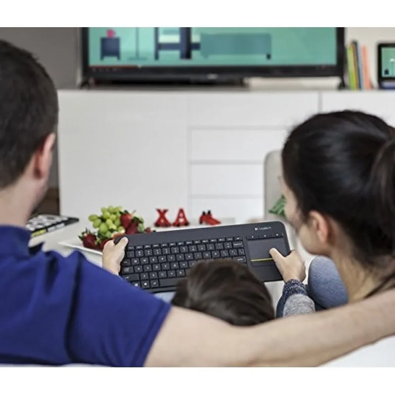 Teclado para Smart TV Logitech Wireless Touch K400 Plus, foto 5
