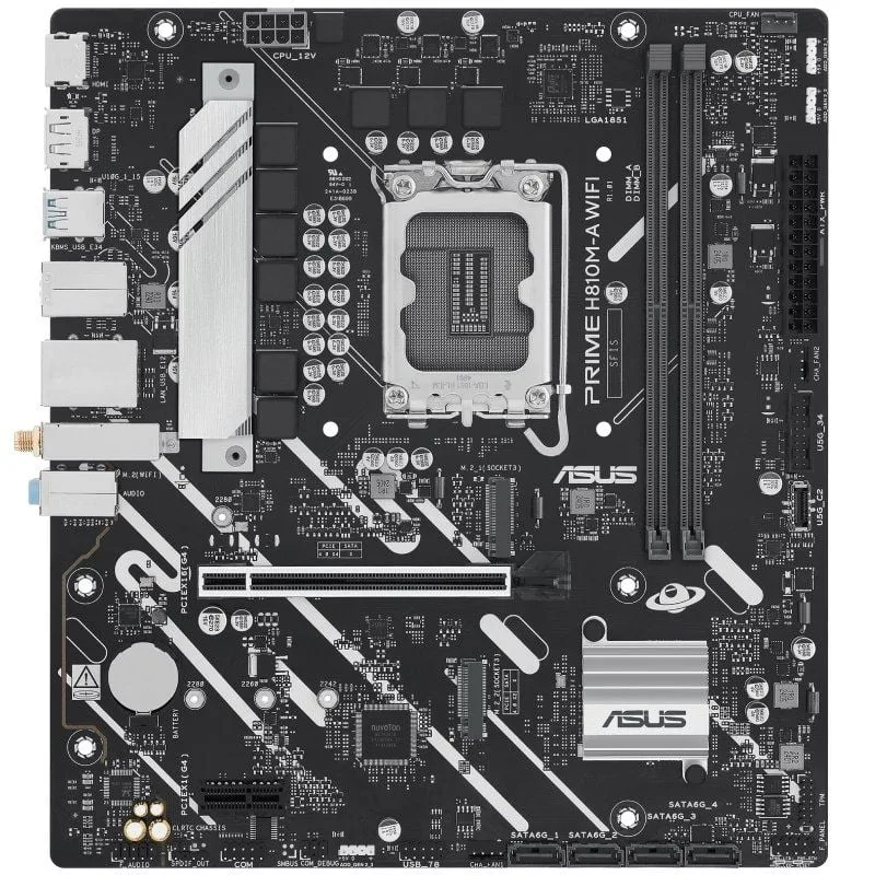 Placa Base Asus Prime H810M-A WIFI Socket 1851, foto 2