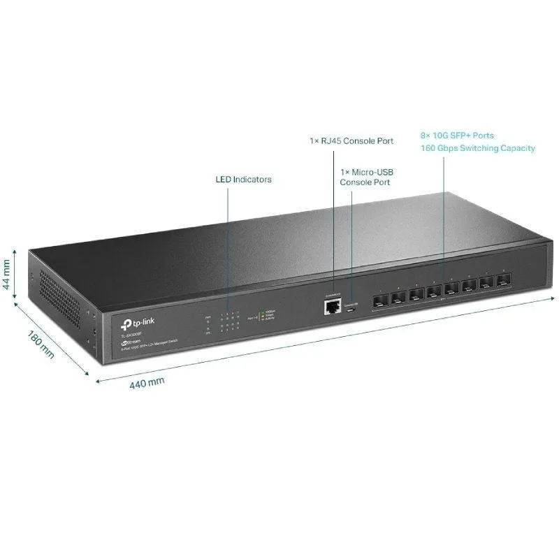 Switch Gestionable TP-Link Omada JetStream TL-SX3008F, foto 2