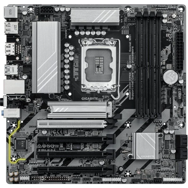 Placa Base Gigabyte B860M DS3H WIFI6E Socket 1851, foto 3
