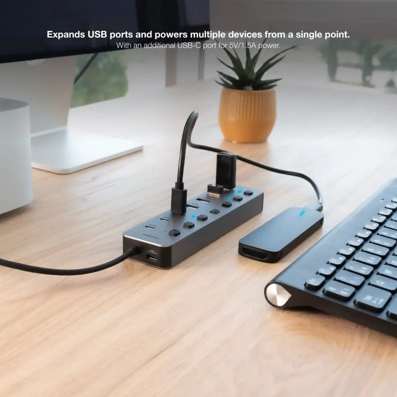 Hub USB + USB Tipo-C Nanocable 10.16.4510, foto 4