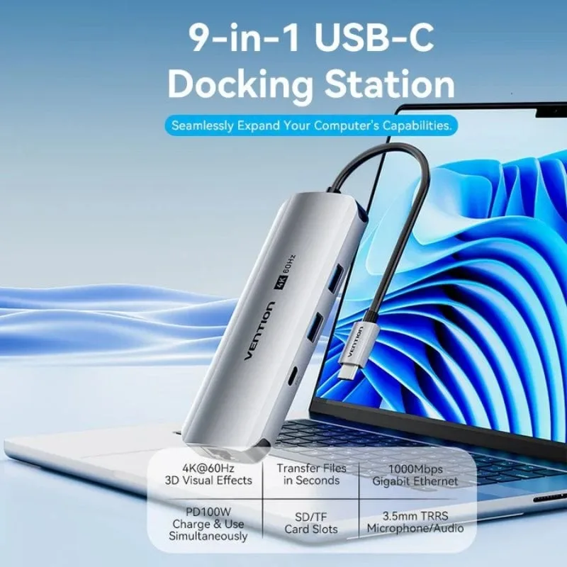 Docking USB Tipo-C Vention TQMHB, foto 2