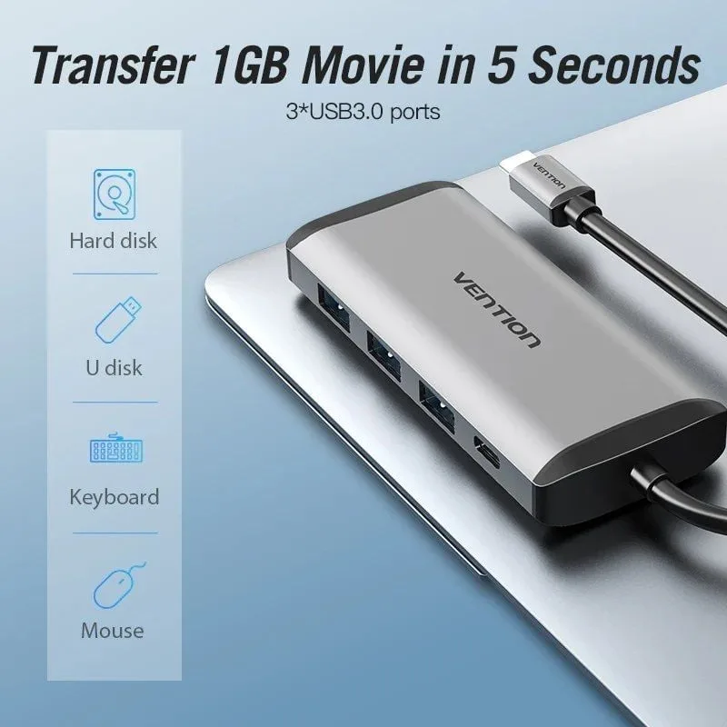 Docking USB Tipo-C Vention CNDHB, foto 3
