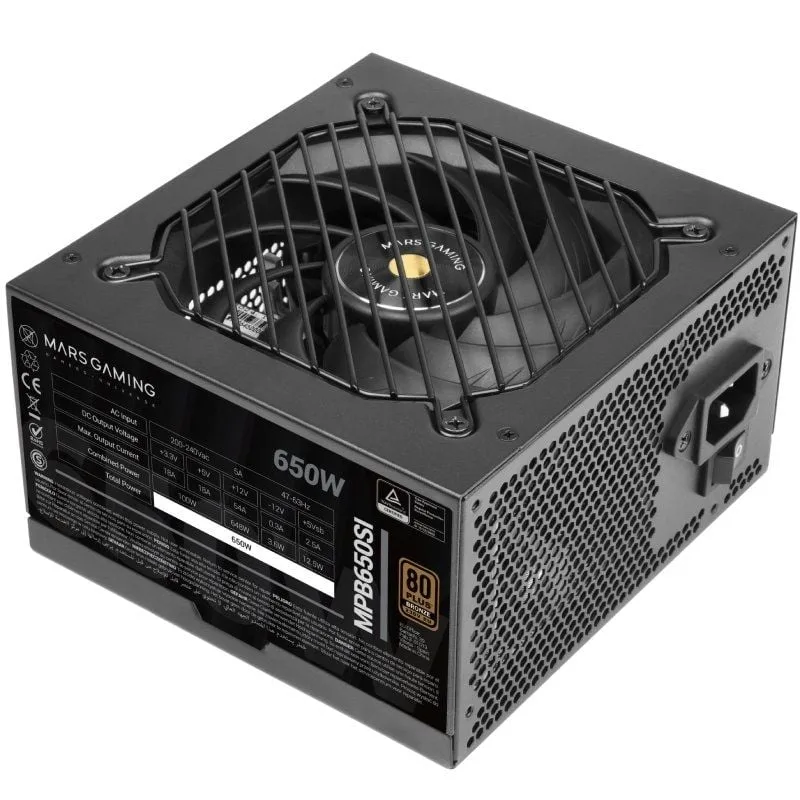 Fuente de Alimentación Mars Gaming MPB650SI